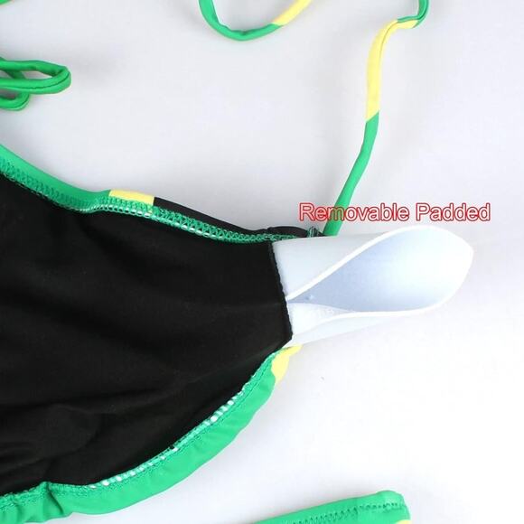 NWT VOARYISA Women's Swimsuit Jamaican Caribbean Rasta African XXL - Picture 4 of 8